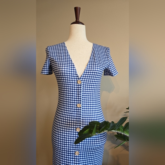 Zara Dresses & Skirts - Zara Blue Checkers dress